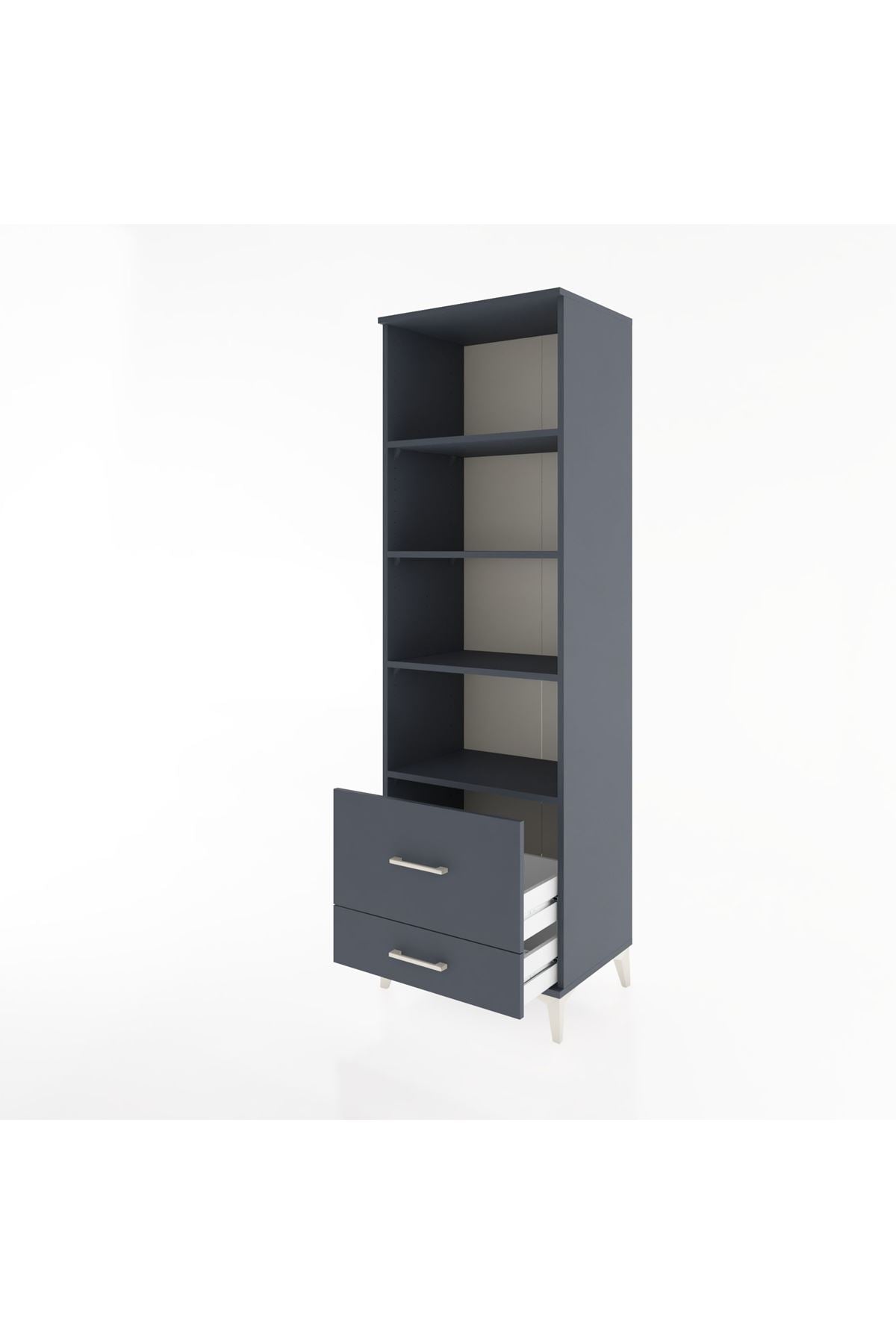 Hyperion Dolap 4 Raflı 2 Çekmeceli 60x44x195 - S59M018V5B