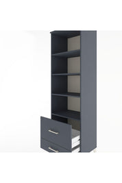 Hyperion Dolap 4 Raflı 2 Çekmeceli 60x44x195 - S59M018V5B