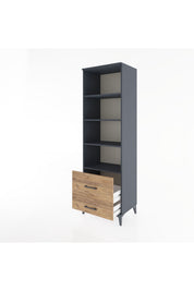 Hyperion Dolap 4 Raflı 2 Çekmeceli 60x44x195 - S59M018V6B