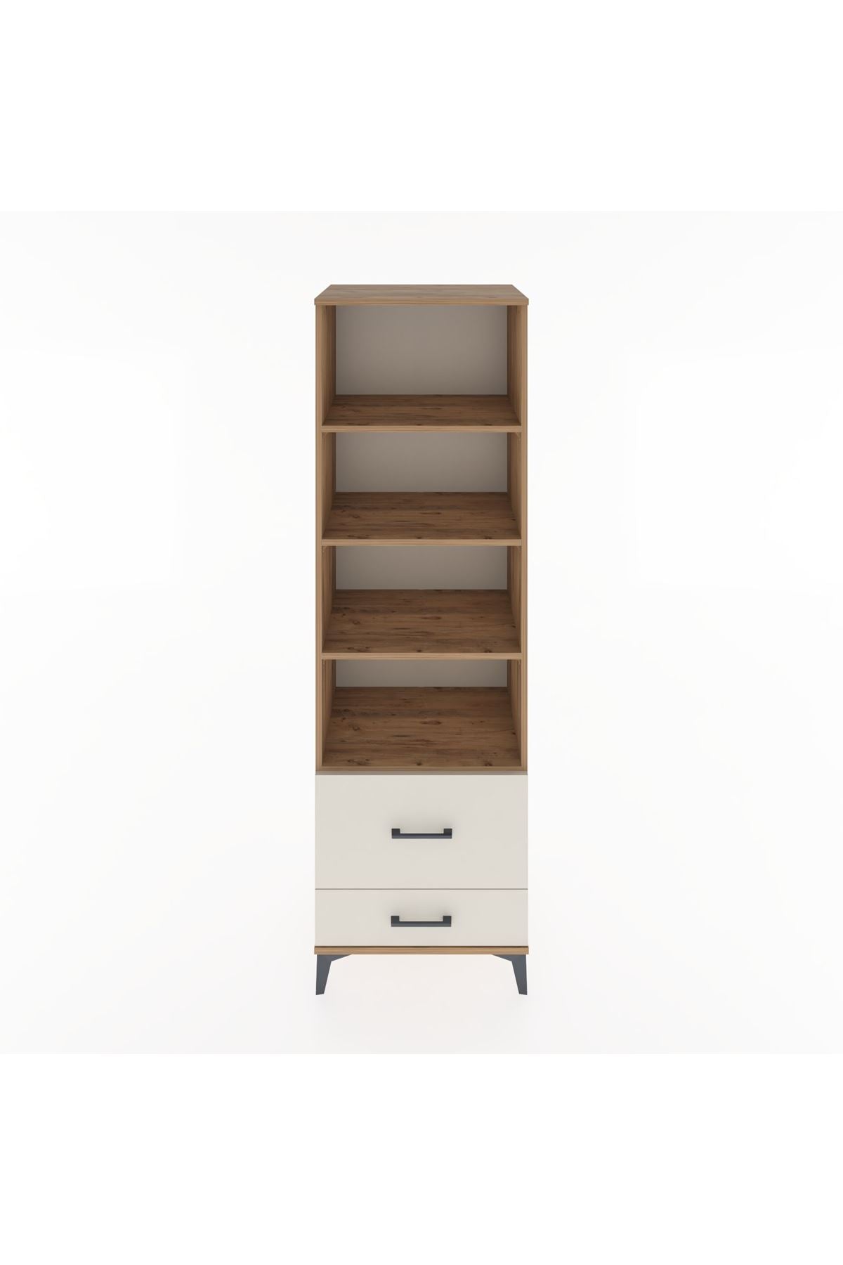 Hyperion Dolap 4 Raflı 2 Çekmeceli 60x44x195 - S59M018V7B