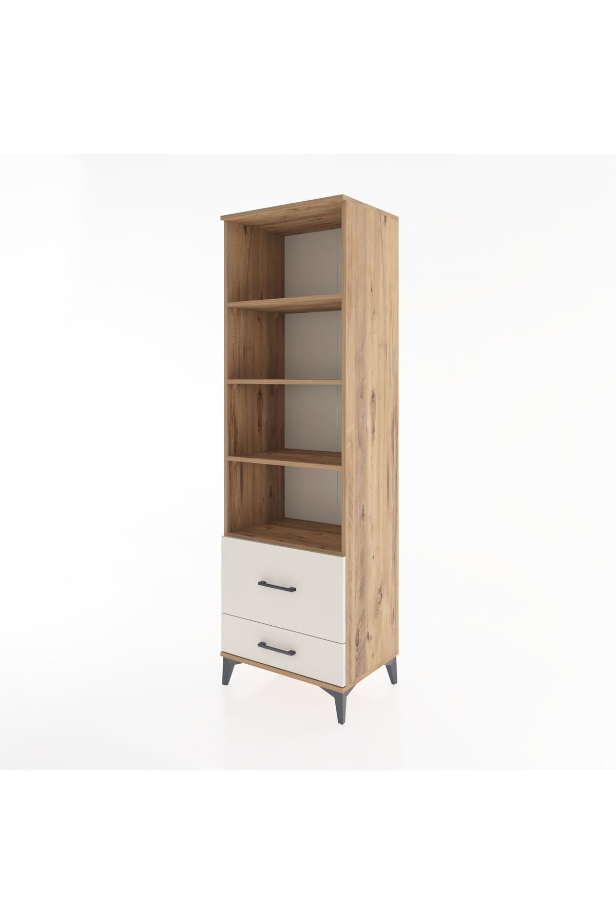 Hyperion Dolap 4 Raflı 2 Çekmeceli 60x44x195 - S59M018V7B