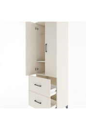 Hyperion Dolap 2 Raflı 2 Çekmeceli Tek Askılı 60x44x195 - S59M019V1B