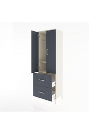 Hyperion Dolap 2 Raflı 2 Çekmeceli Tek Askılı 60x44x195 - S59M019V2B