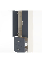Hyperion Dolap 2 Raflı 2 Çekmeceli Tek Askılı 60x44x195 - S59M019V2B