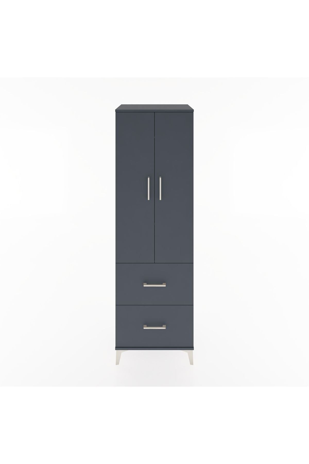 Hyperion Dolap 2 Raflı 2 Çekmeceli Tek Askılı 60x44x195 - S59M019V5B