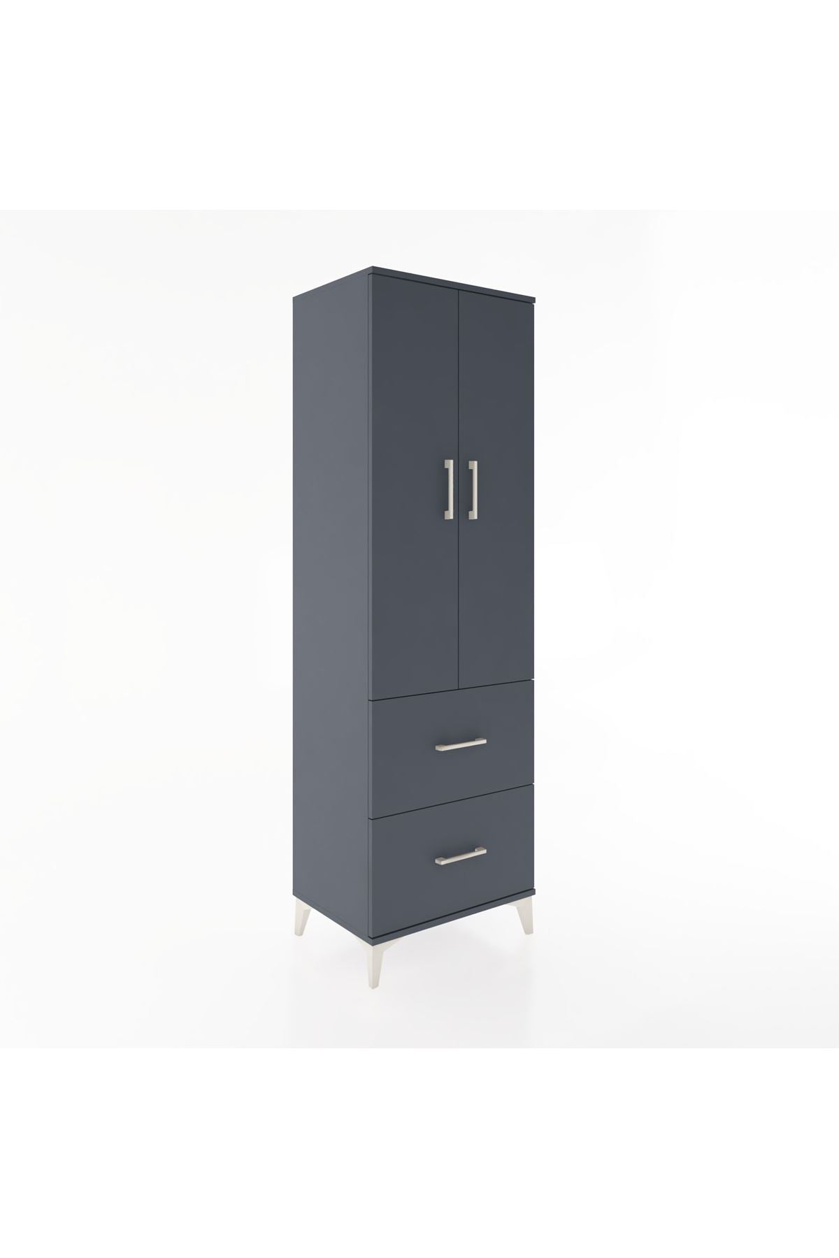 Hyperion Dolap 2 Raflı 2 Çekmeceli Tek Askılı 60x44x195 - S59M019V5B