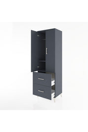 Hyperion Dolap 2 Raflı 2 Çekmeceli Tek Askılı 60x44x195 - S59M019V5B