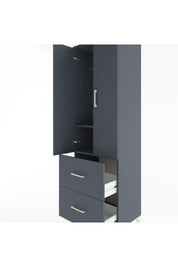 Hyperion Dolap 2 Raflı 2 Çekmeceli Tek Askılı 60x44x195 - S59M019V5B