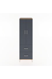 Hyperion Dolap 2 Raflı 2 Çekmeceli Tek Askılı 60x44x195 - S59M019V8B