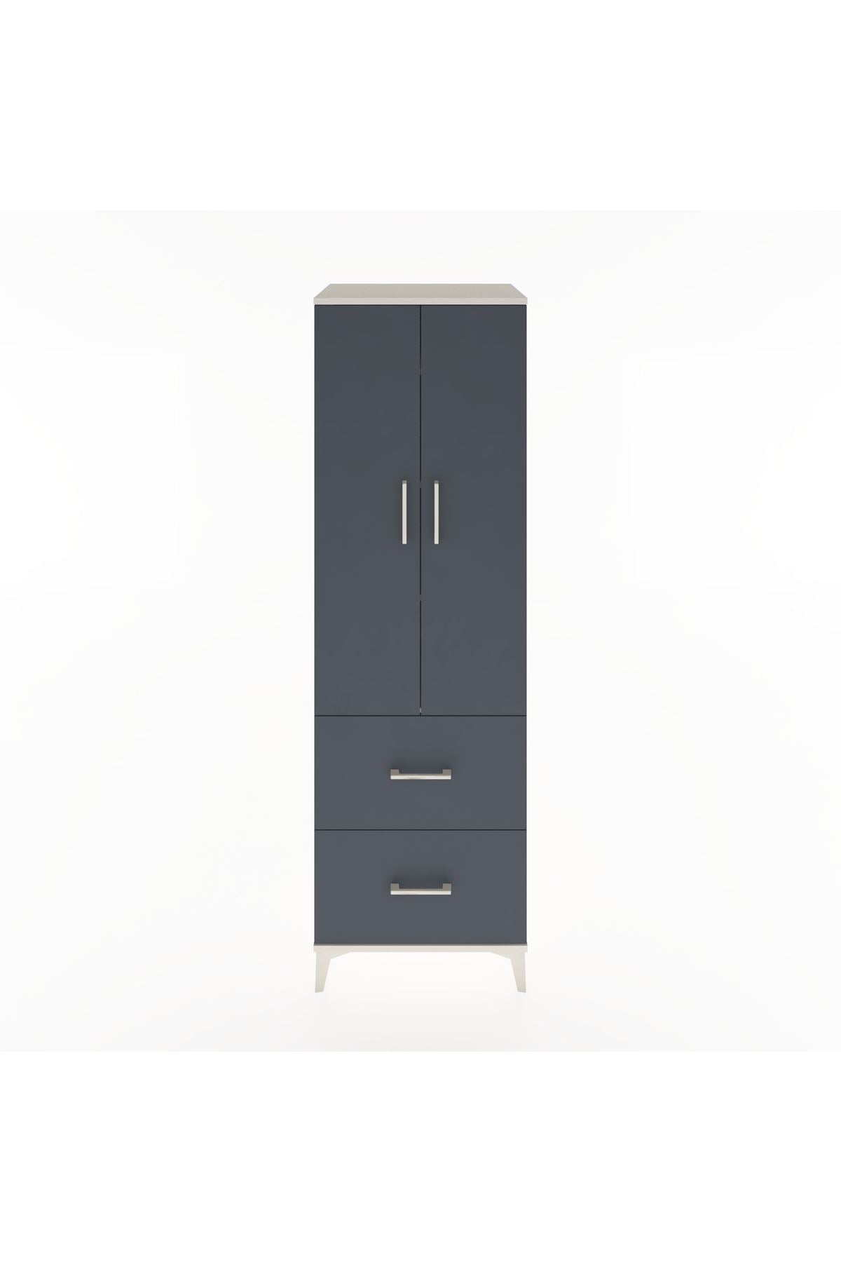 Hyperion Dolap 4 Raflı 2 Çekmeceli 2 Kapaklı 60x44x195 - S59M020V2B