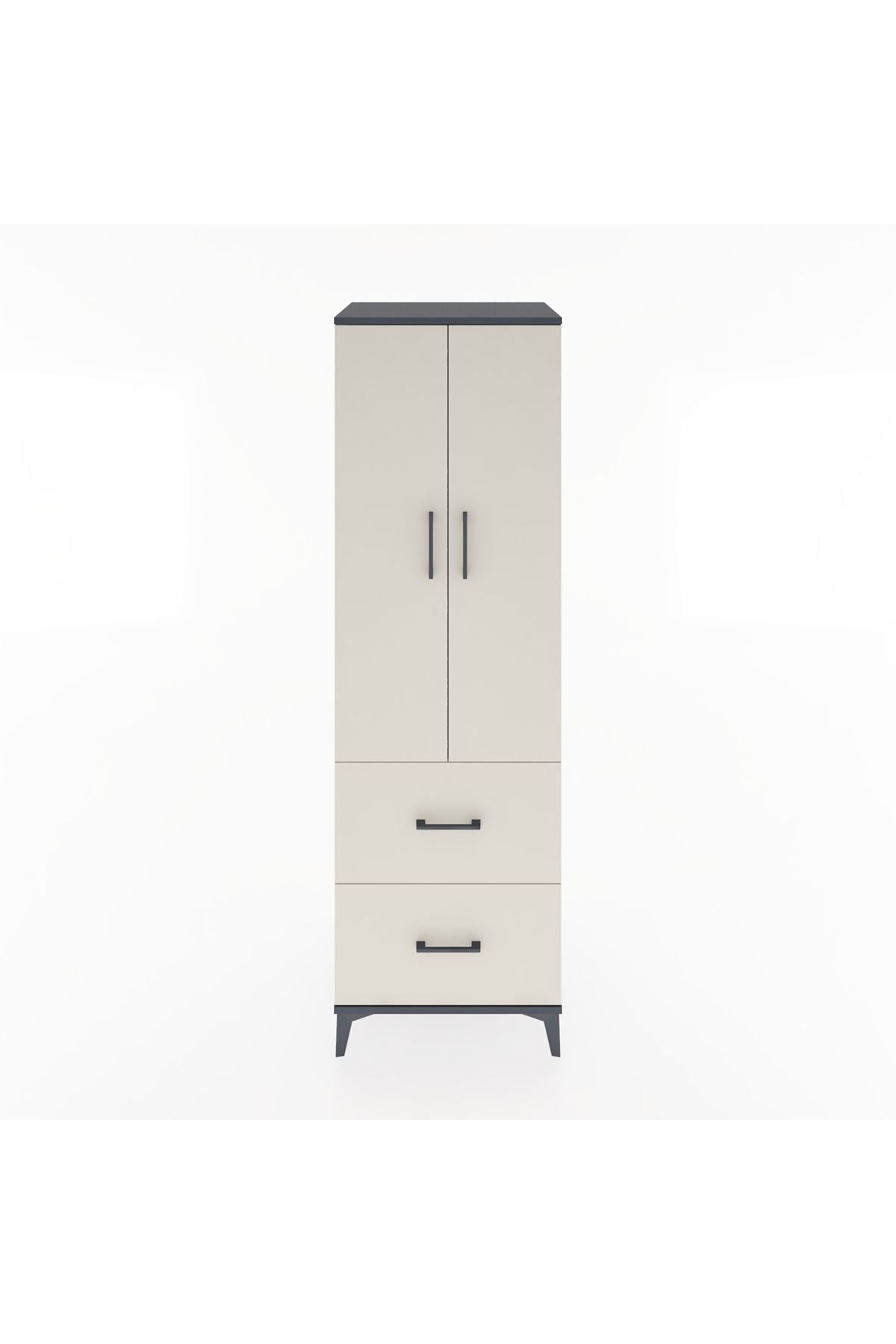 Hyperion Dolap 4 Raflı 2 Çekmeceli 2 Kapaklı 60x44x195 - S59M020V4B