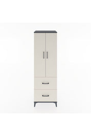 Hyperion Dolap 4 Raflı 2 Çekmeceli 2 Kapaklı 60x44x195 - S59M020V4B
