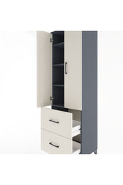 Hyperion Dolap 4 Raflı 2 Çekmeceli 2 Kapaklı 60x44x195 - S59M020V4B