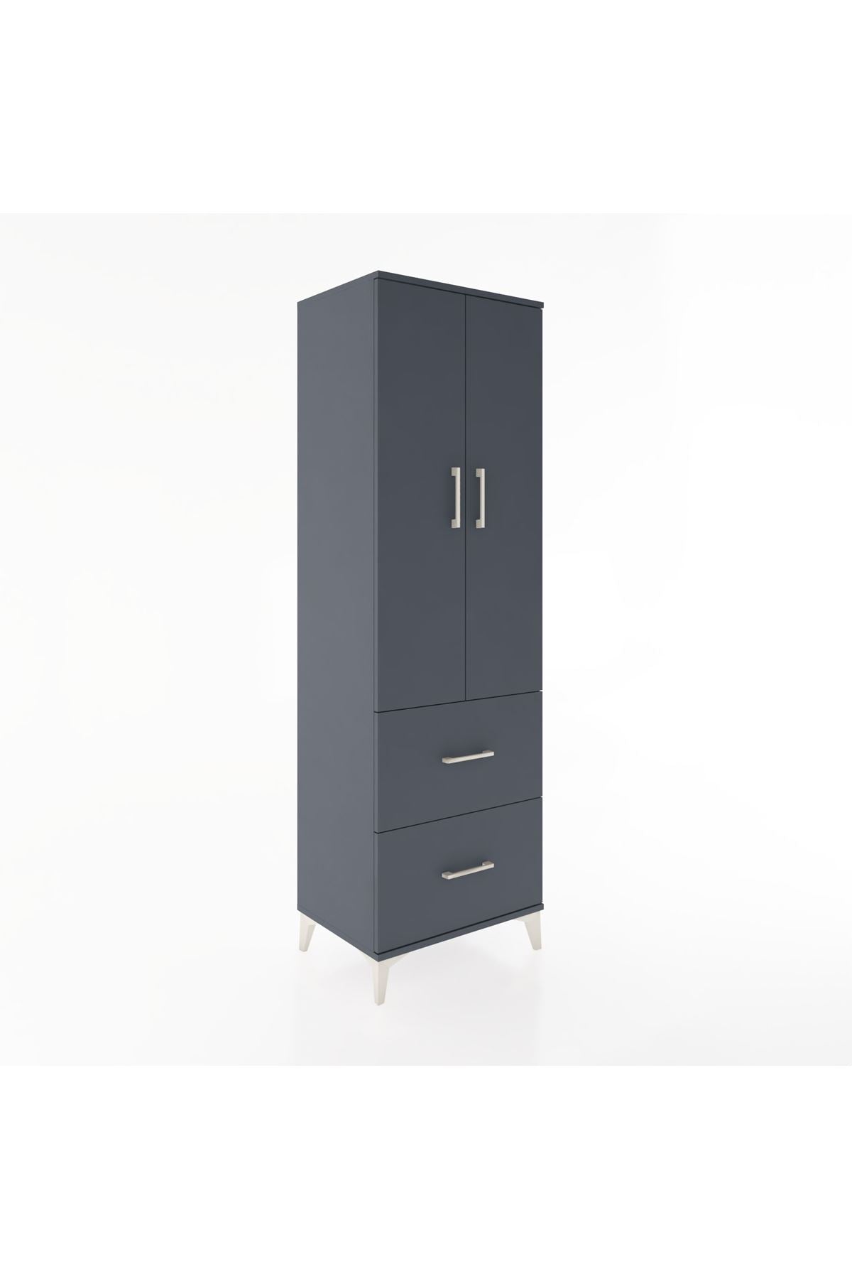 Hyperion Dolap 4 Raflı 2 Çekmeceli 2 Kapaklı 60x44x195 - S59M020V5B