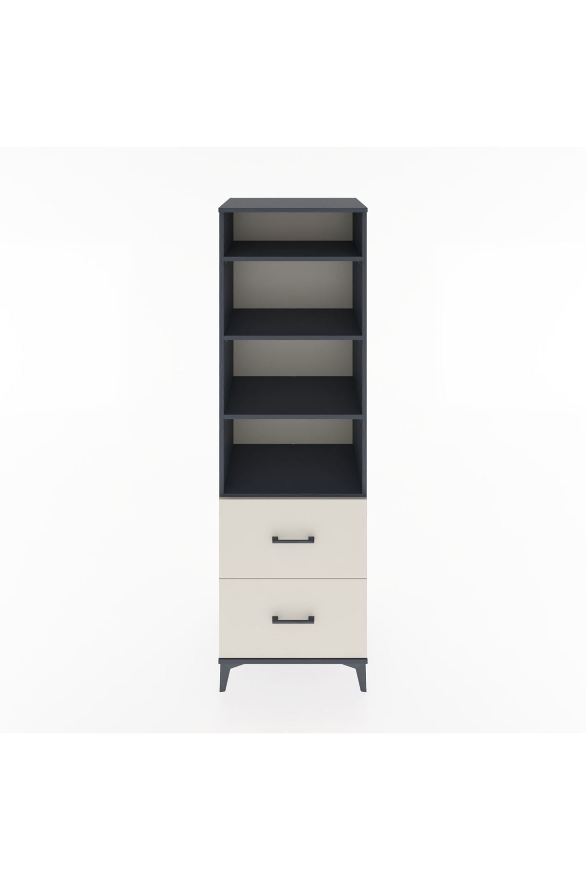 Hyperion Dolap 4 Raflı 2 Çekmeceli 60x44x195 - S59M021V4B