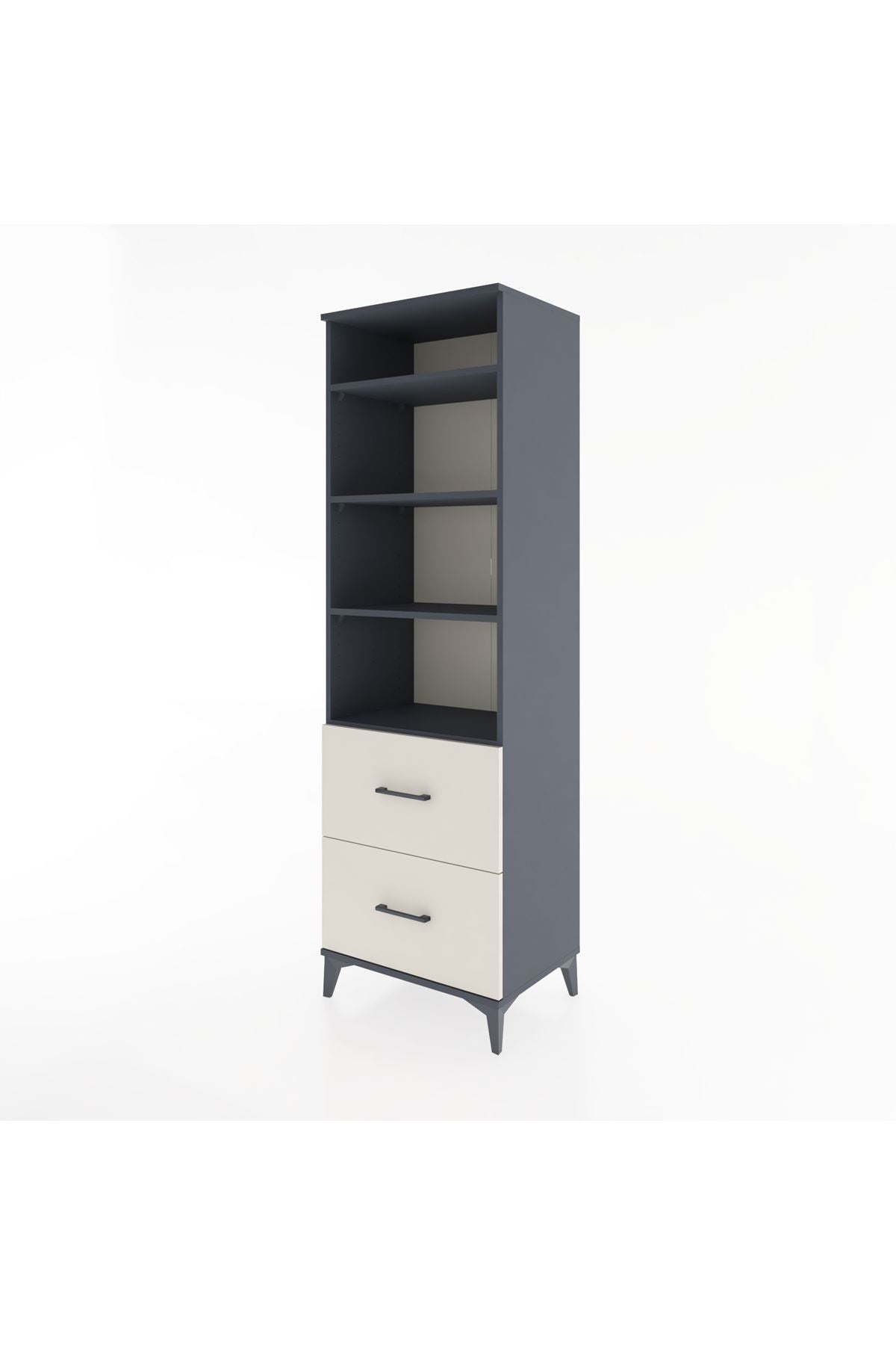 Hyperion Dolap 4 Raflı 2 Çekmeceli 60x44x195 - S59M021V4B