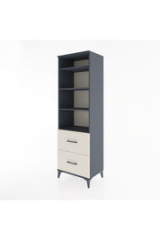 Hyperion Dolap 4 Raflı 2 Çekmeceli 60x44x195 - S59M021V4B