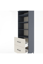 Hyperion Dolap 4 Raflı 2 Çekmeceli 60x44x195 - S59M021V4B