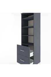 Hyperion Dolap 4 Raflı 2 Çekmeceli 60x44x195 - S59M021V5B