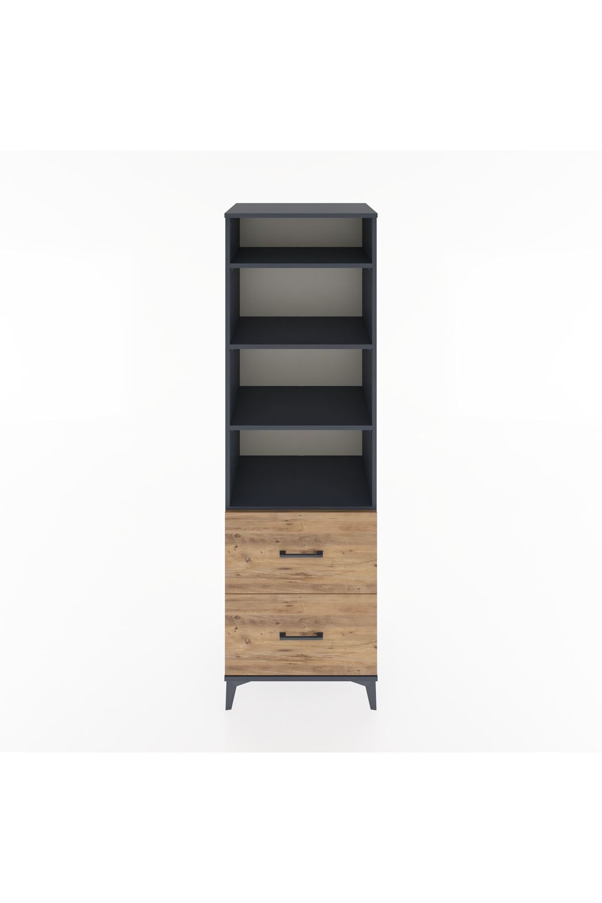 Hyperion Dolap 4 Raflı 2 Çekmeceli 60x44x195 - S59M021V6B