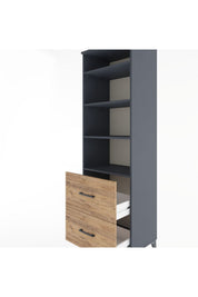 Hyperion Dolap 4 Raflı 2 Çekmeceli 60x44x195 - S59M021V6B
