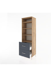 Hyperion Dolap 4 Raflı 2 Çekmeceli 60x44x195 - S59M021V8B