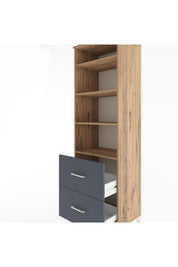 Hyperion Dolap 4 Raflı 2 Çekmeceli 60x44x195 - S59M021V8B