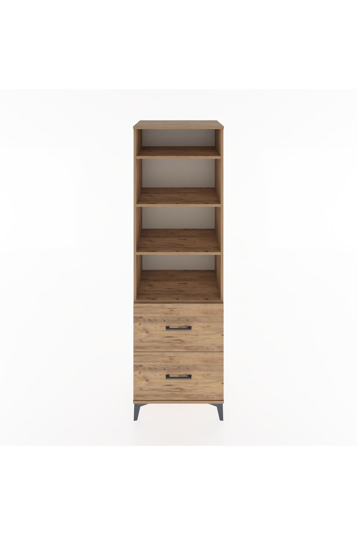 Hyperion Dolap 4 Raflı 2 Çekmeceli 60x44x195 - S59M021V9B