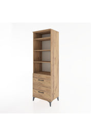 Hyperion Dolap 4 Raflı 2 Çekmeceli 60x44x195 - S59M021V9B
