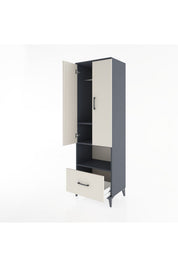 Hyperion Dolap 3 Raflı Tek Çekmeceli Tek Askılı 60x44x195 - S59M022V4B