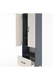 Hyperion Dolap 3 Raflı Tek Çekmeceli Tek Askılı 60x44x195 - S59M022V4B