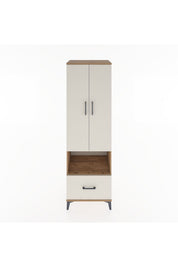Hyperion Dolap 3 Raflı Tek Çekmeceli Tek Askılı 60x44x195 - S59M022V7B