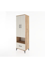Hyperion Dolap 3 Raflı Tek Çekmeceli Tek Askılı 60x44x195 - S59M022V7B