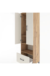 Hyperion Dolap 3 Raflı Tek Çekmeceli Tek Askılı 60x44x195 - S59M022V7B