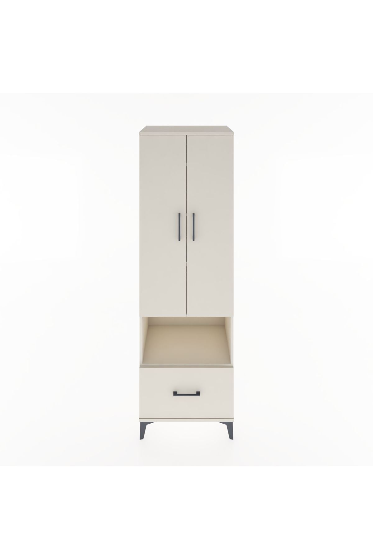 Hyperion Dolap 5 Raflı Tek Çekmeceli 2 Kapaklı 60x44x195 - S59M023V1B