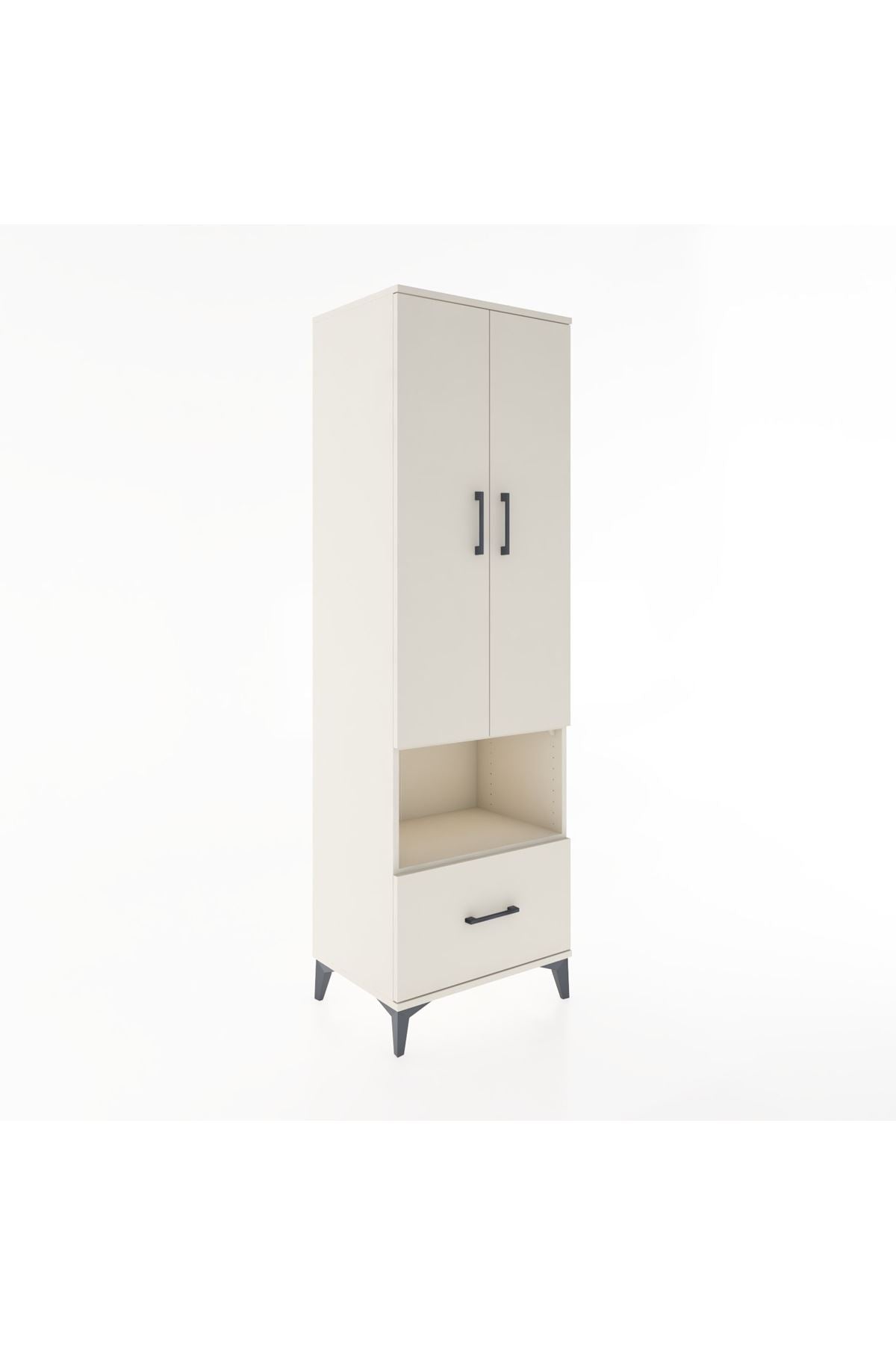 Hyperion Dolap 5 Raflı Tek Çekmeceli 2 Kapaklı 60x44x195 - S59M023V1B