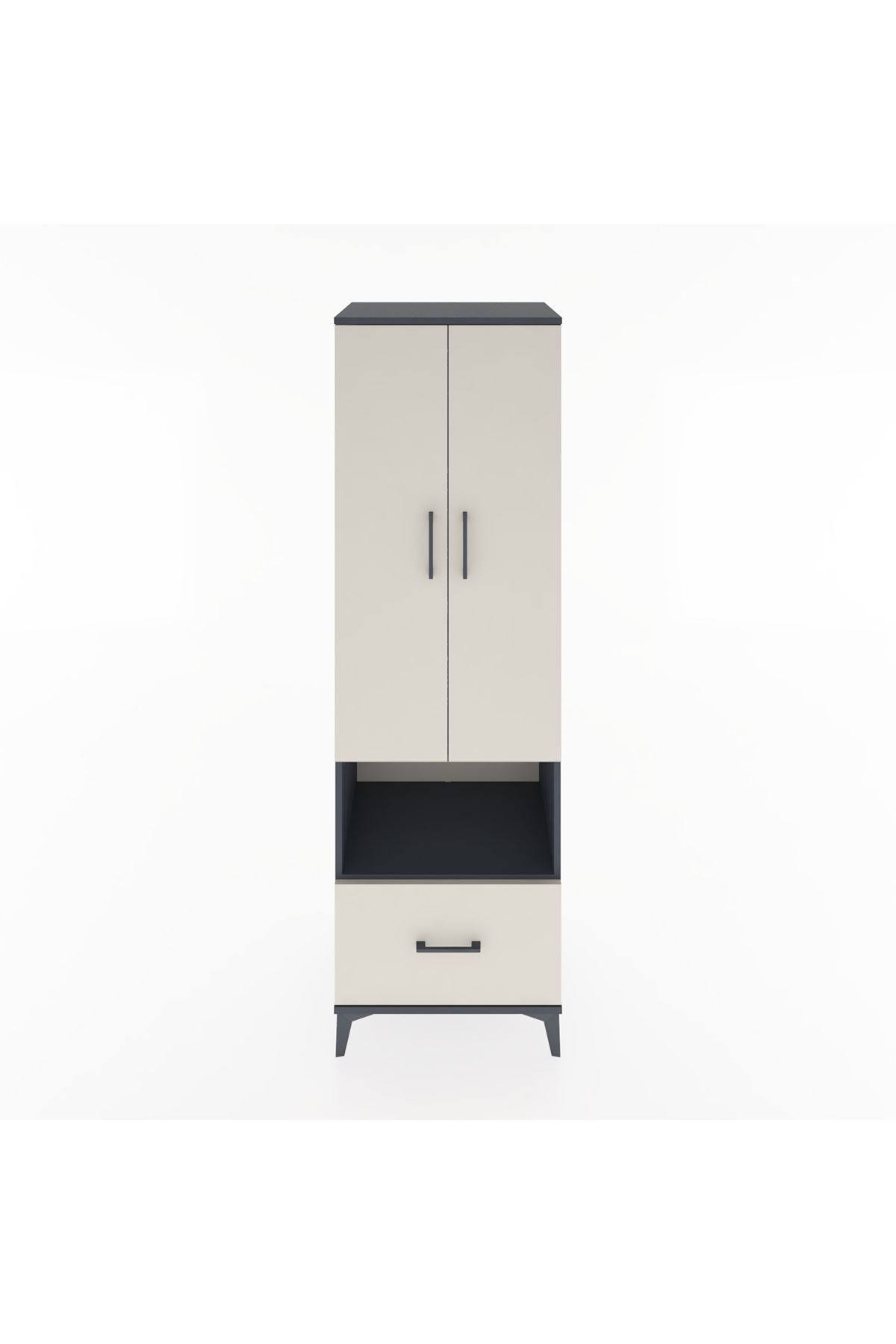 Hyperion Dolap 5 Raflı Tek Çekmeceli 2 Kapaklı 60x44x195 - S59M023V4B
