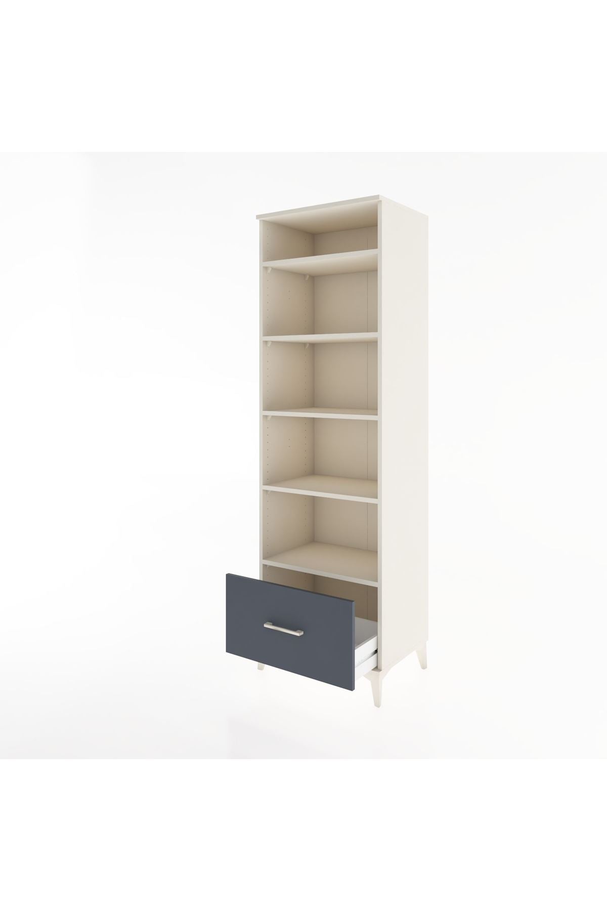 Hyperion Dolap 5 Raflı Tek Çekmeceli 60x44x195 - S59M024V2B