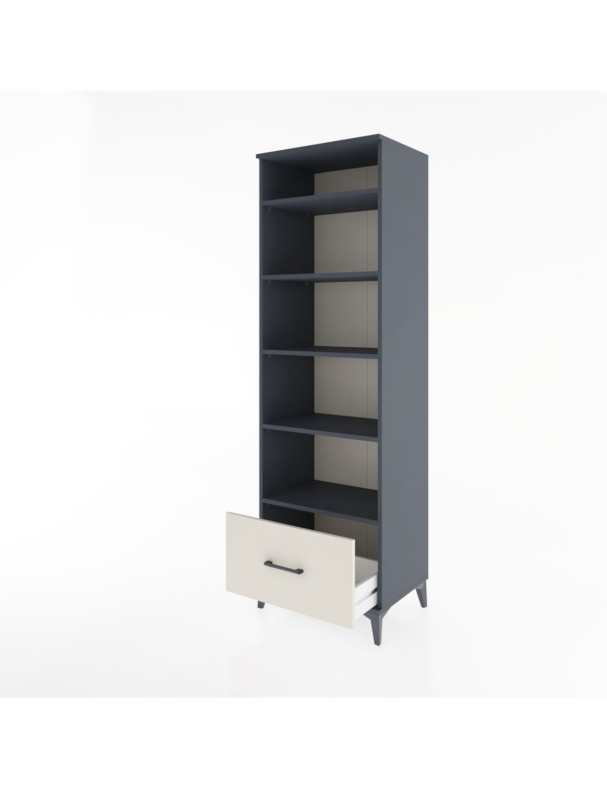 Hyperion Dolap 5 Raflı Tek Çekmeceli 60x44x195 - S59M024V4B