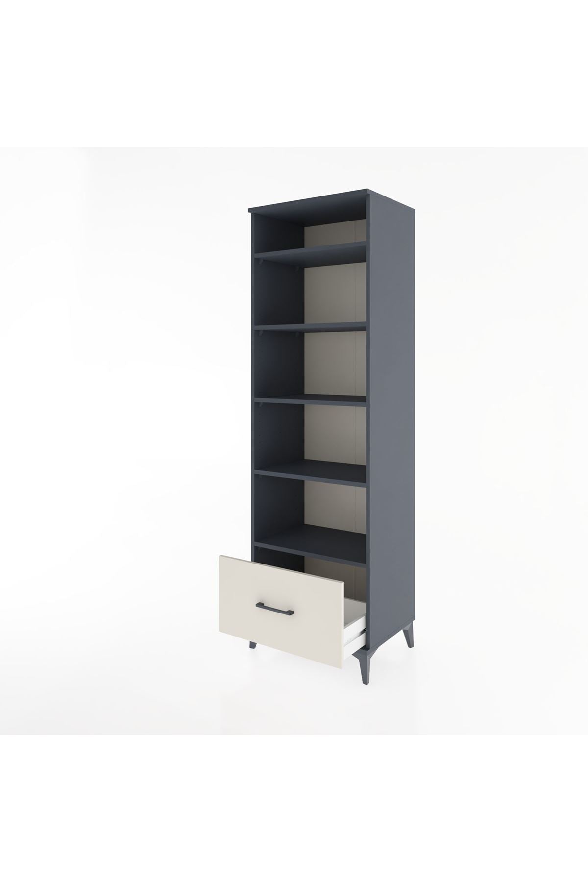 Hyperion Dolap 5 Raflı Tek Çekmeceli 60x44x195 - S59M024V4B