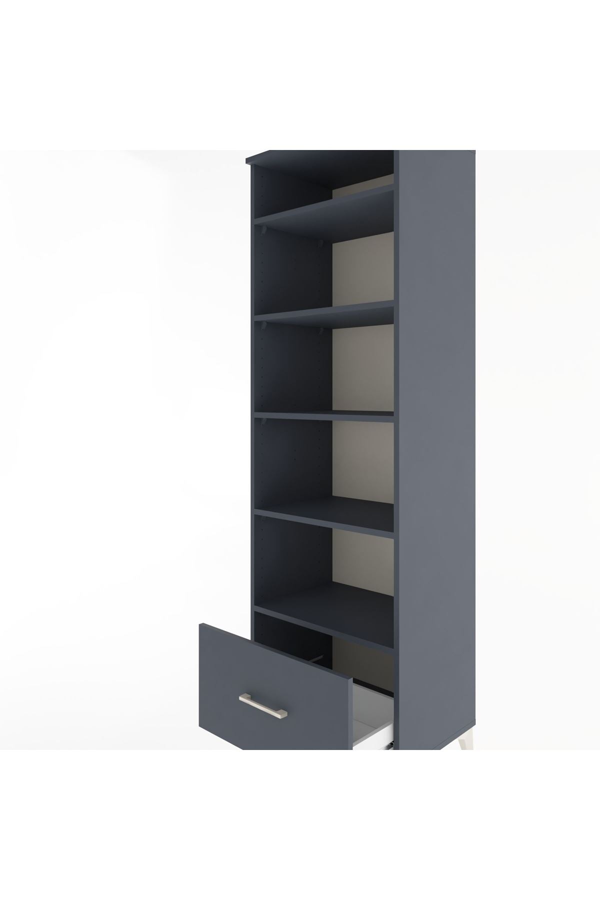 Hyperion Dolap 5 Raflı Tek Çekmeceli 60x44x195 - S59M024V5B