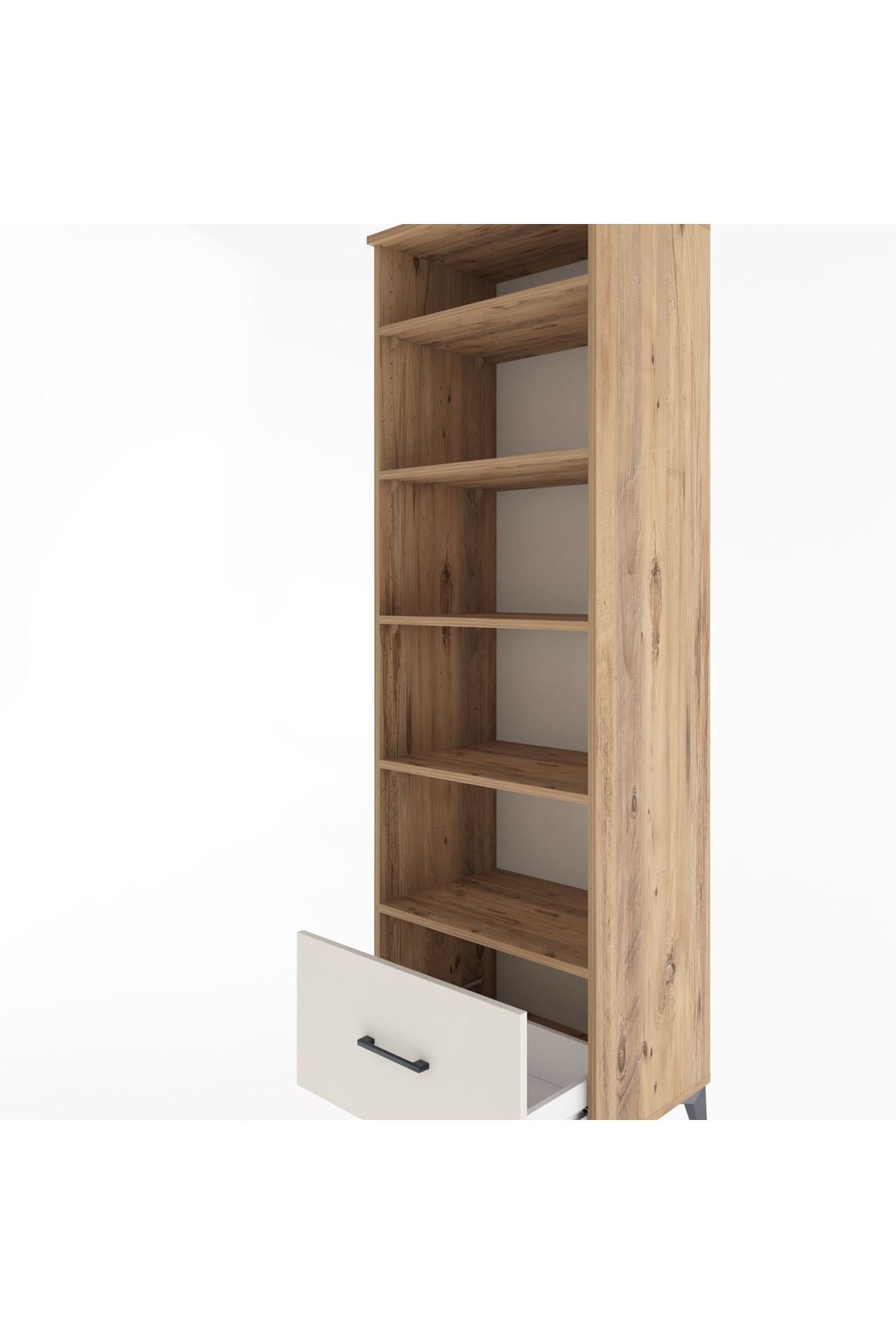 Hyperion Dolap 5 Raflı Tek Çekmeceli 60x44x195 - S59M024V7B