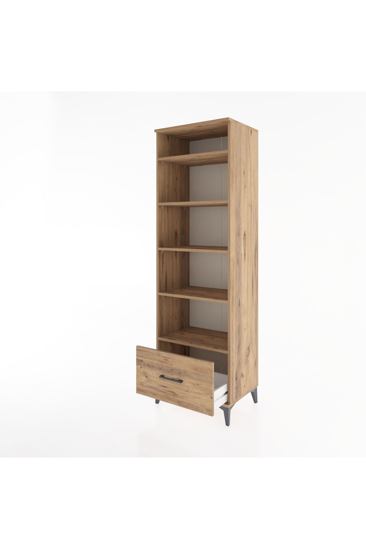 Hyperion Dolap 5 Raflı Tek Çekmeceli 60x44x195 - S59M024V9B