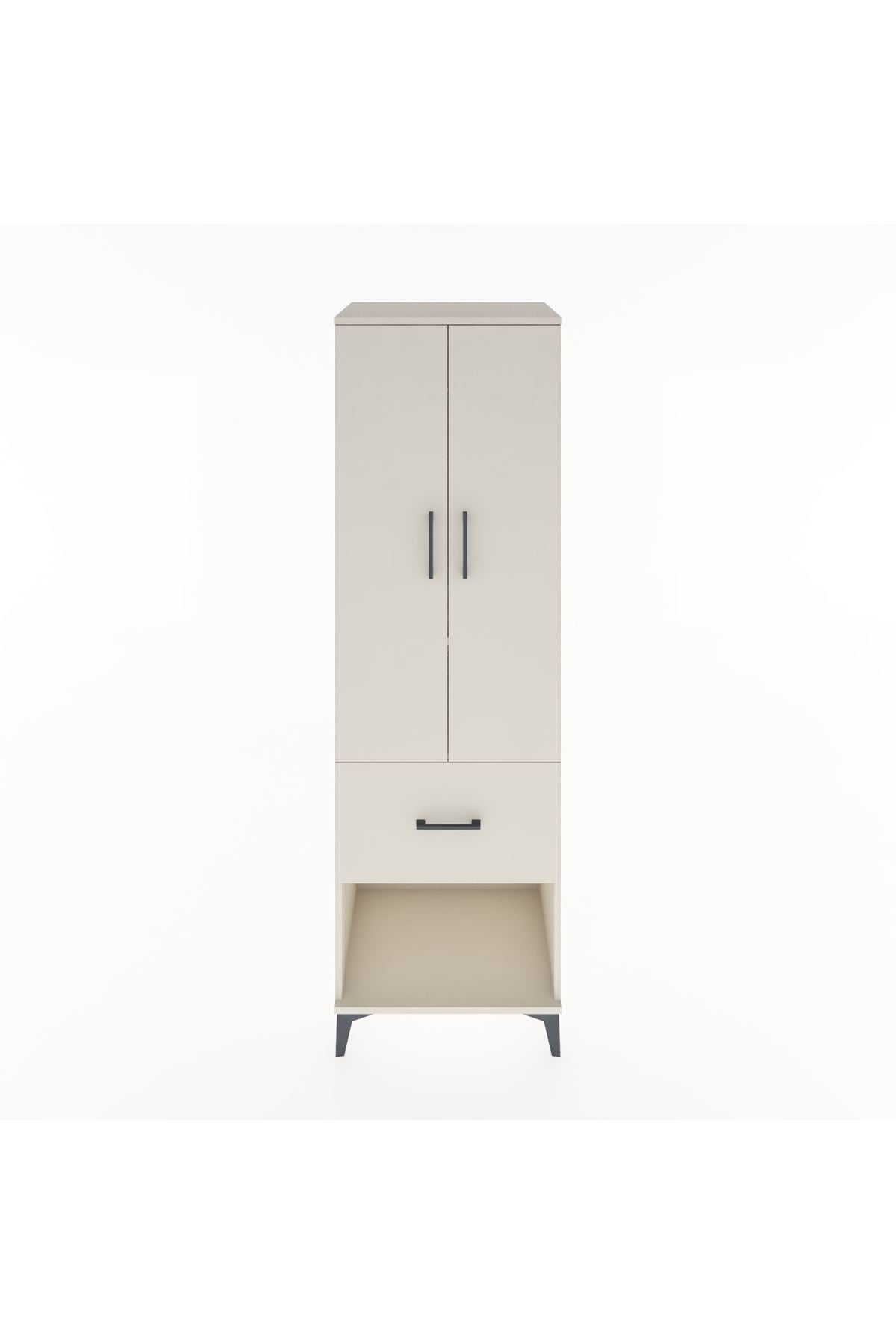 Hyperion Dolap 2 Raflı Tek Çekmeceli Tek Askılı 60x44x195 - S59M025V1B