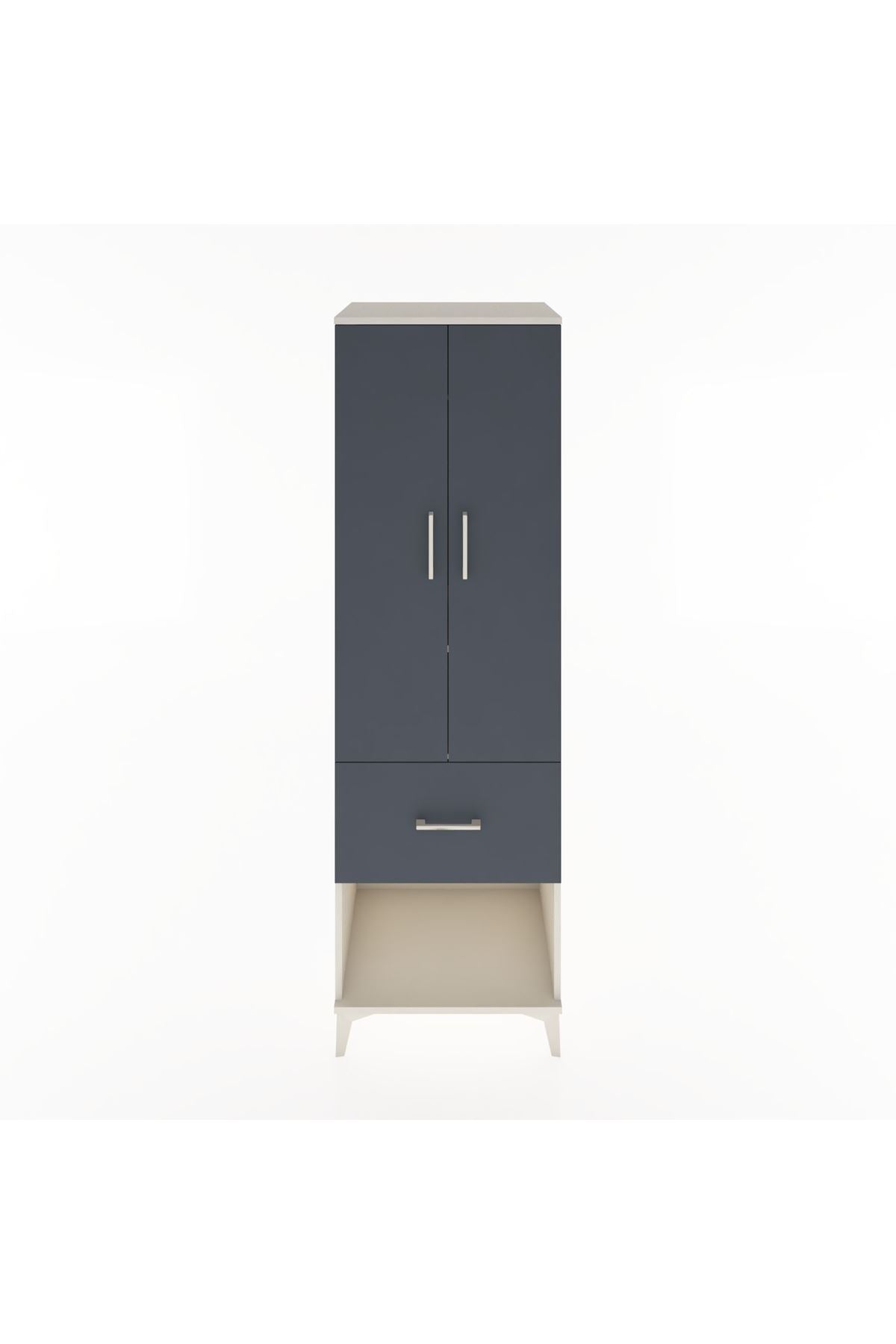 Hyperion Dolap 2 Raflı Tek Çekmeceli Tek Askılı 60x44x195 - S59M025V2B