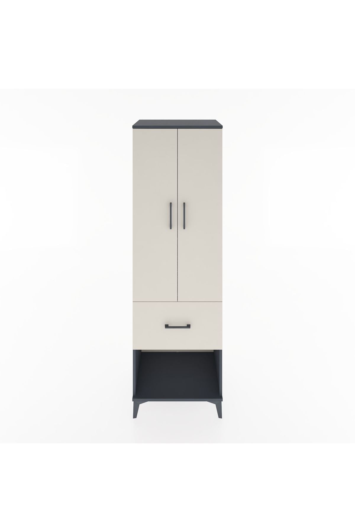 Hyperion Dolap 2 Raflı Tek Çekmeceli Tek Askılı 60x44x195 - S59M025V4B
