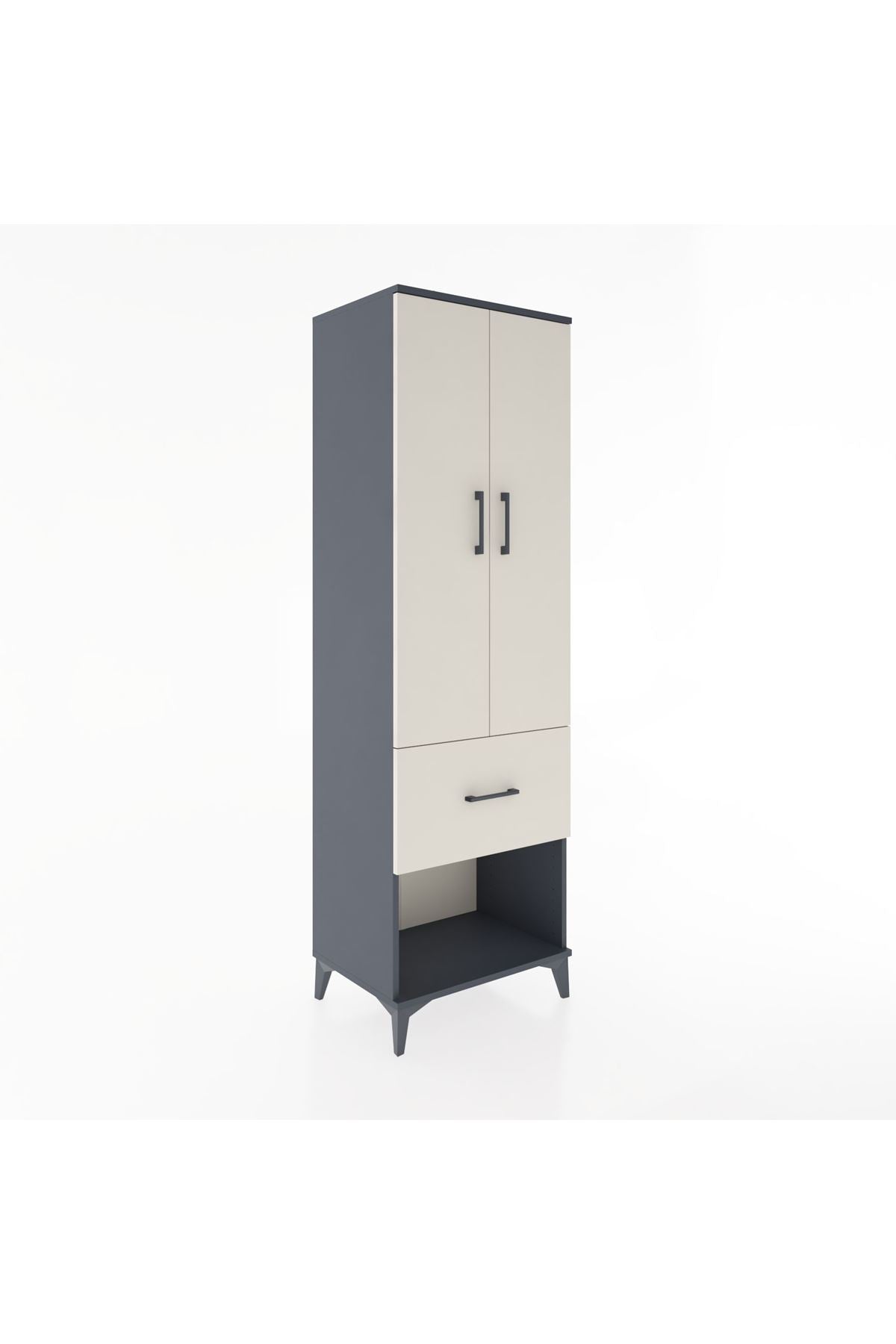 Hyperion Dolap 2 Raflı Tek Çekmeceli Tek Askılı 60x44x195 - S59M025V4B