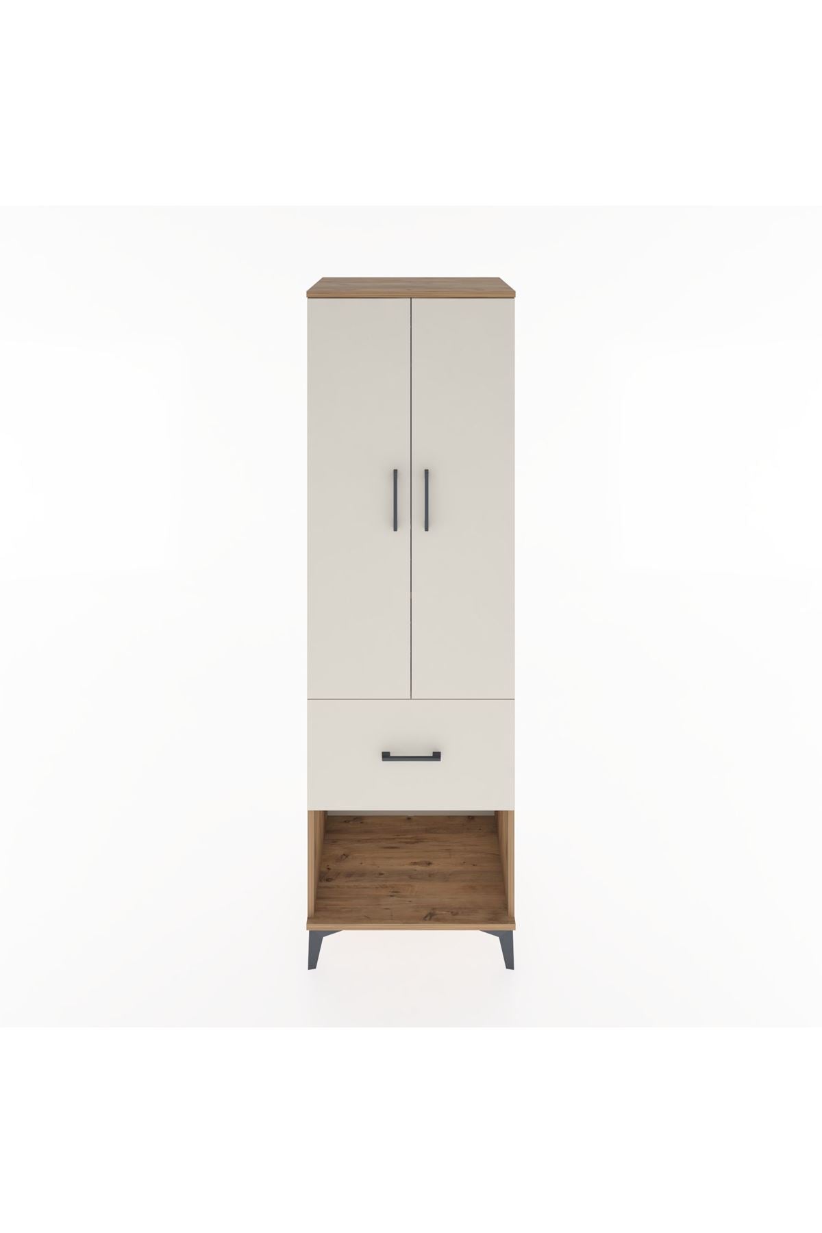 Hyperion Dolap 2 Raflı Tek Çekmeceli Tek Askılı 60x44x195 - S59M025V7B