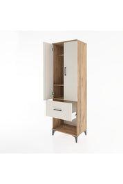 Hyperion Dolap 2 Raflı Tek Çekmeceli Tek Askılı 60x44x195 - S59M025V7B