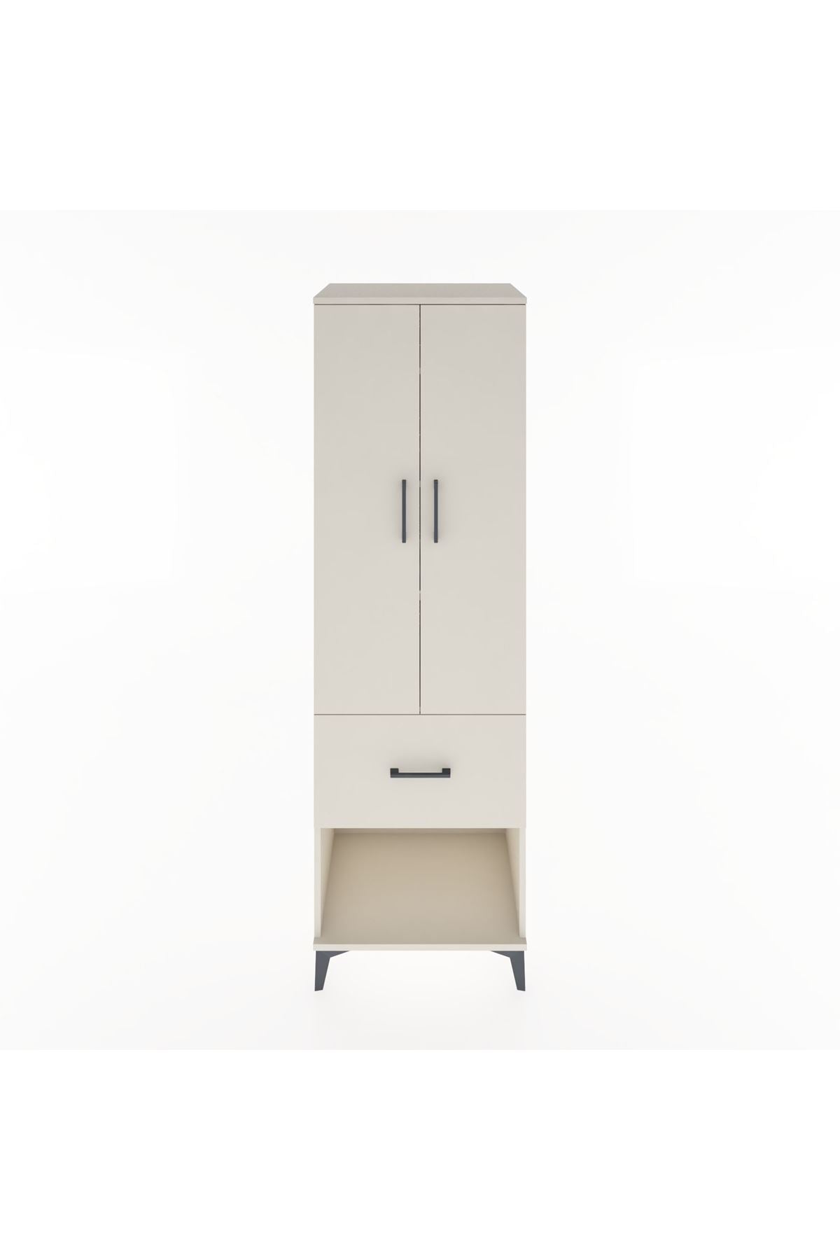 Hyperion Dolap 4 Raflı Tek Çekmeceli 2 Kapaklı 60x44x195 - S59M026V1B